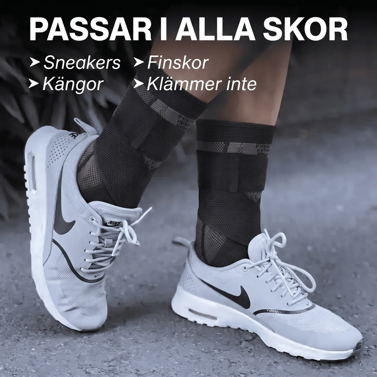 Passar i alla skor: sneakers, finskor och kängor