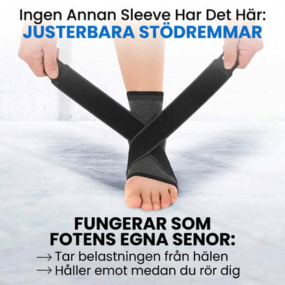 Justerbara stödremmar som avlastar hälen