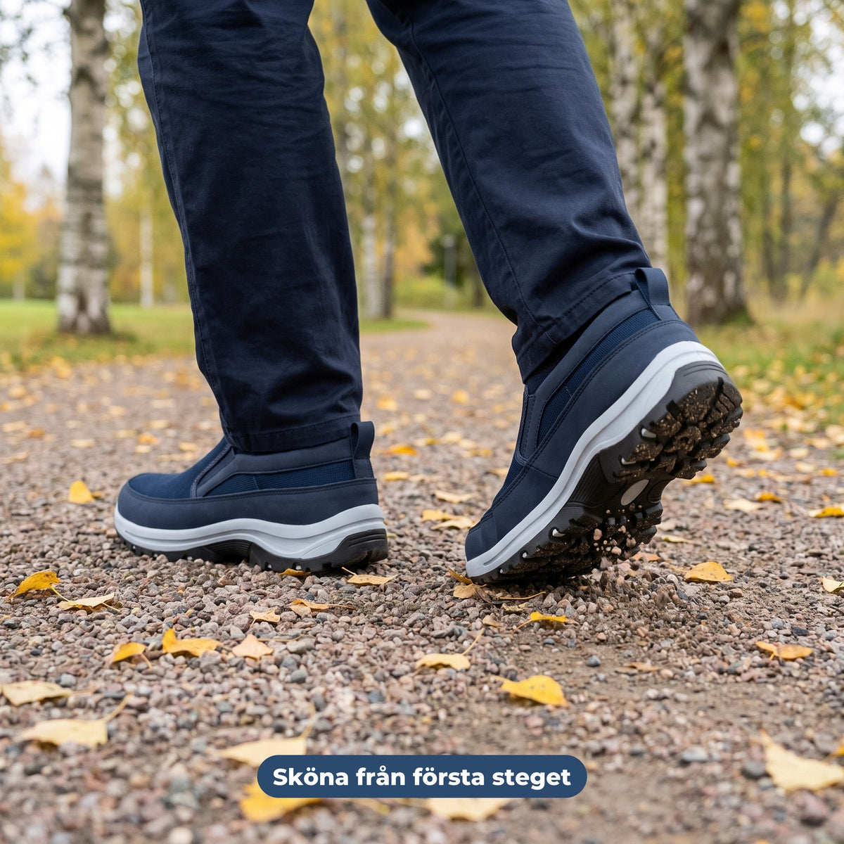 WideStep på promenad på grusväg