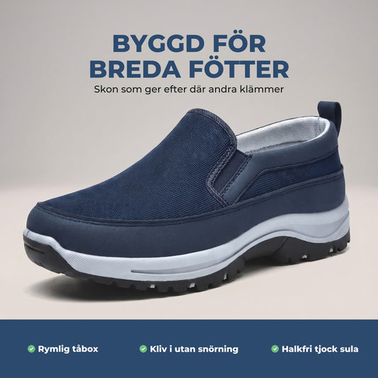 WideStep herrsko byggd för breda fötter